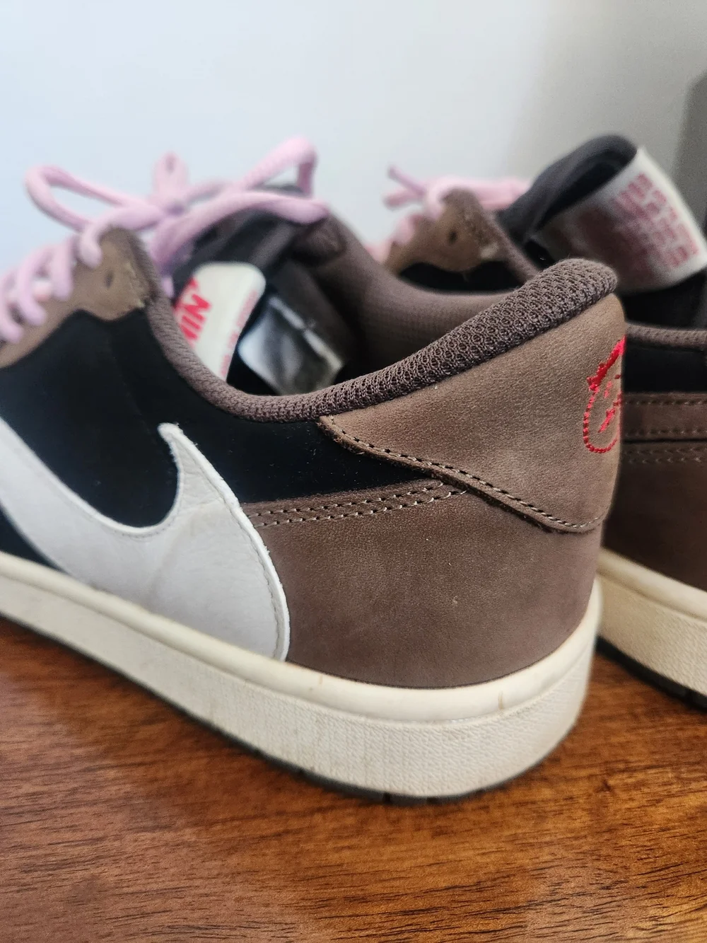 Nike Air Jordan 1 Low OG Travis Scott Brown Black Pink CQ4277-001 Sneakers NoBox